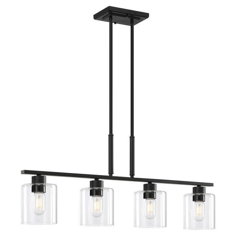 17 Stories Travus 4 Light Kitchen Island Linear Pendant Wayfair